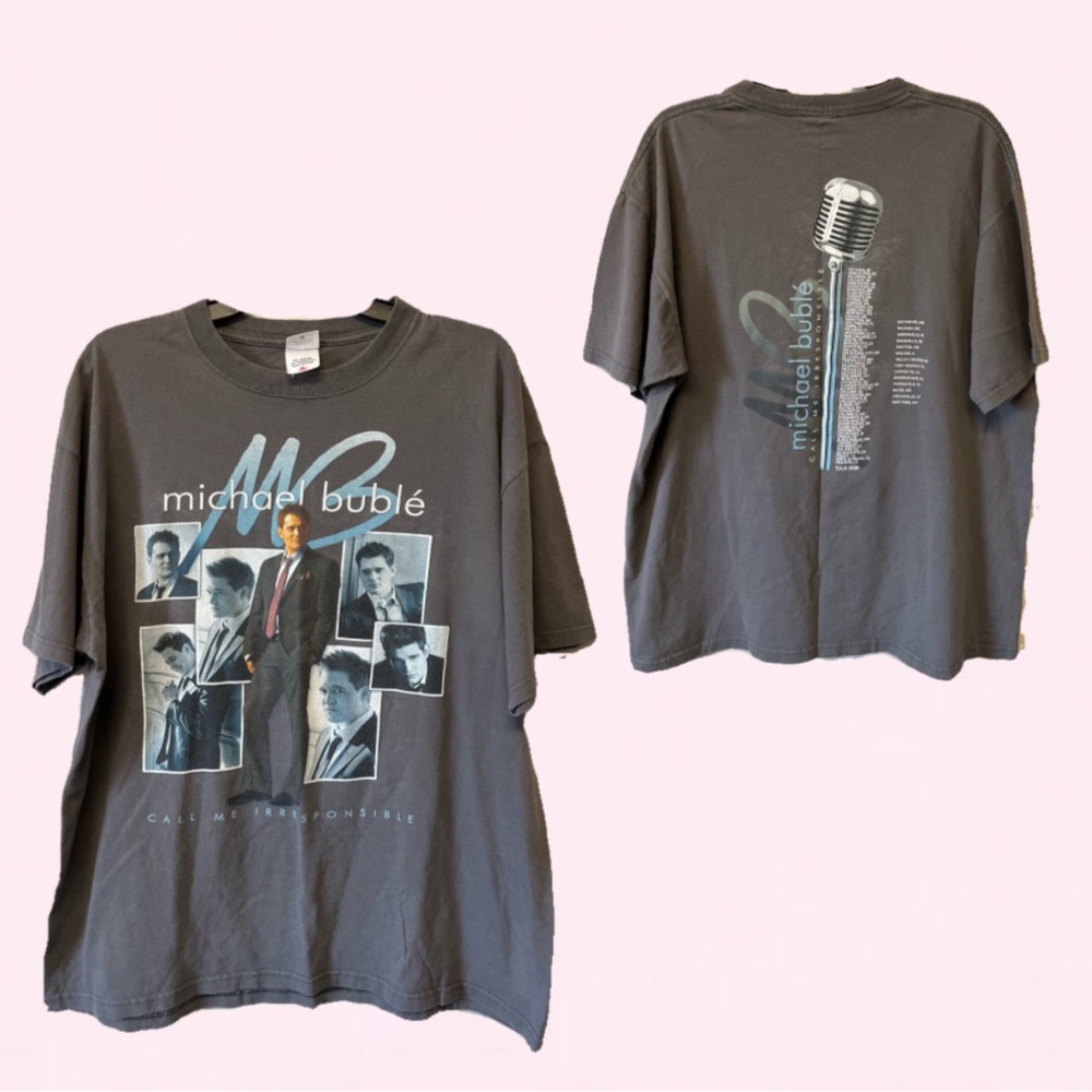Michael Bublé call me irresponsible concert tour shirt